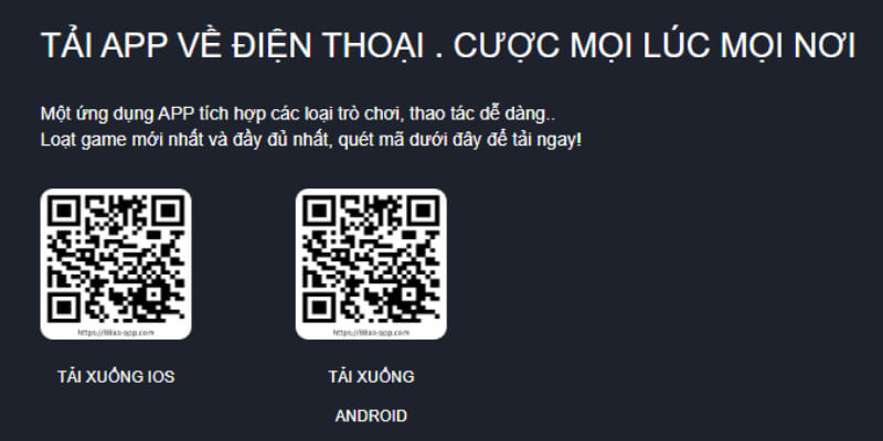 Việc quét mã tải app 88aa rất đơn giản